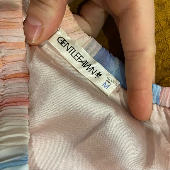 Gentle Fawn Pastel Tie Dye Mini Skirt - Picture 2 of 5